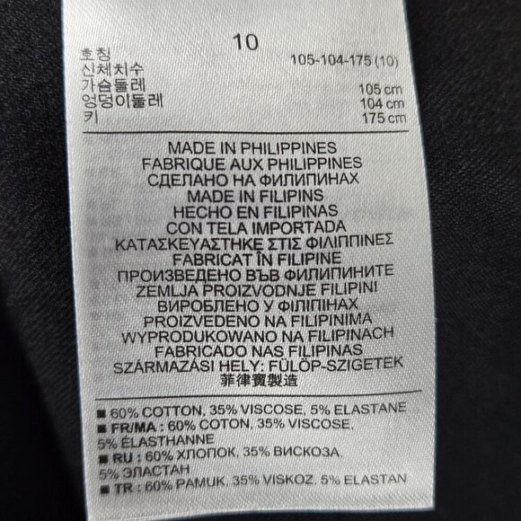 Roland Mouret for Banana Republic Size 10 Black Bodycon Sheath Dress Square Neck - Picture 9 of 9